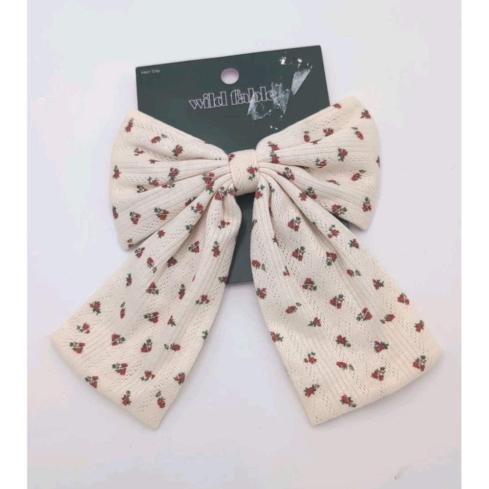 Wild Fable Floral Bow Barrette